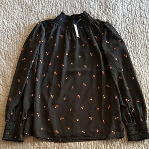 Madewell Smocked Neck L/S Blouse